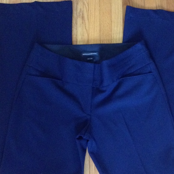 Express Design Studio Dark Navy Career Pants - Picture 2 of 8